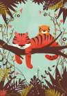 Sleeping Tiger Art Print