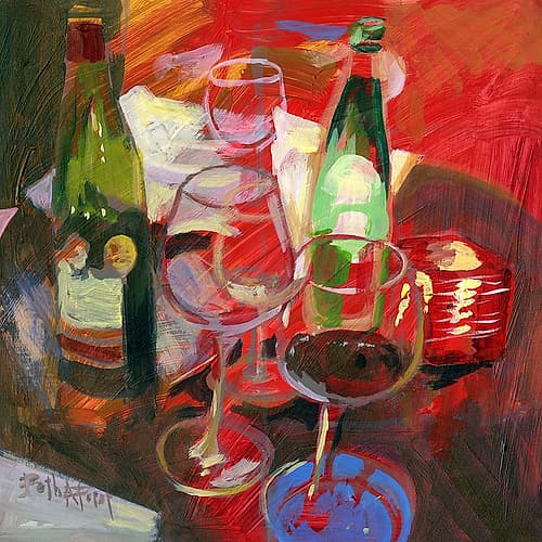 Vin Rouge: Red Wine Spirits Print