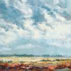 Cloudy and Blue Landscape Print