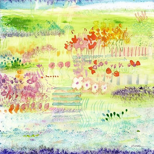 Garden by the Sea Art Print
