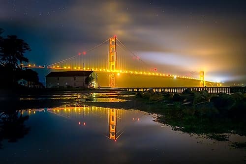 Dark Night Landscape Print
