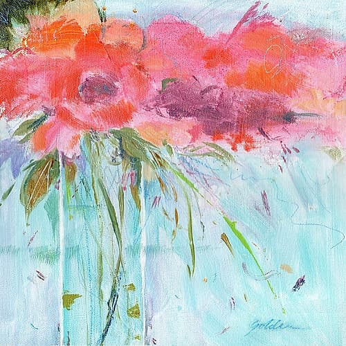 Heart Bouquet Composition Art Print