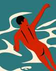 Just Keep Swimming Art Print