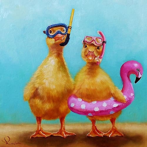 Pool Party Art Print