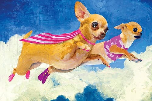 Chick Chihuahua and Darlene Art Print