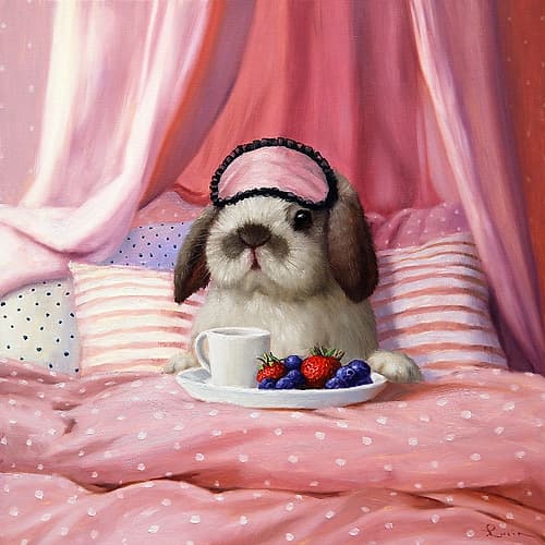 Breakfast In Bed Art Print