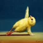 Yoga Chick Side Plank Art Print