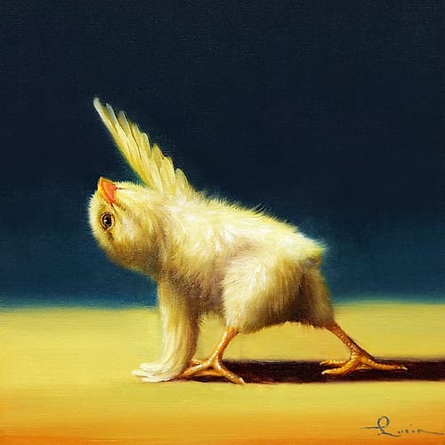 Yoga Chick Revolved Side Angle Art Print