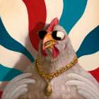 Grill Chicken Art Print