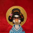 Geisha Duck Art Print