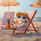 Beach Bun Art Print