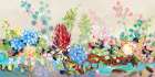 Flower River Vintage Art Print