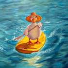 The Paddler Art Print