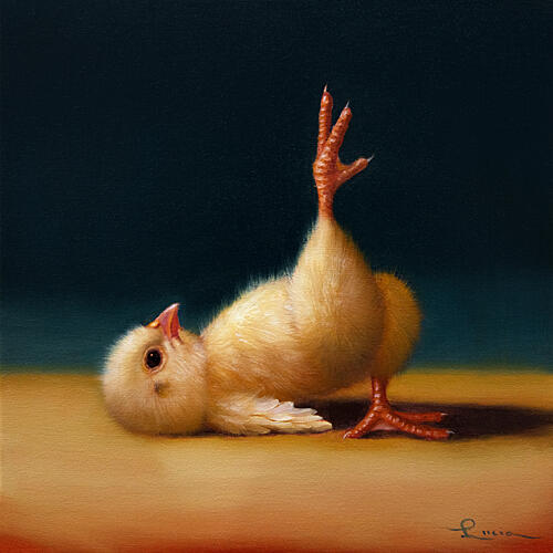 Pilates Chick - Shoulder Bridge Art Print