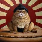 Sumo Cat Art Print