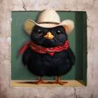 Lil Buckaroo Art Deco Print