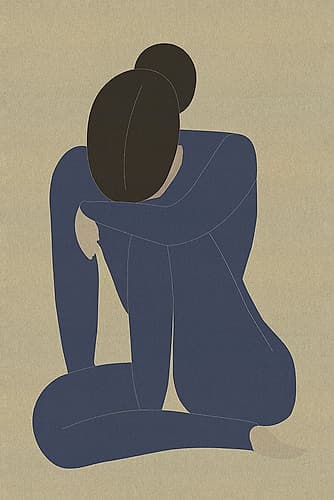 Woman in Thought Art Print