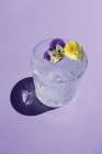Lavender Water with Pansies Art Print