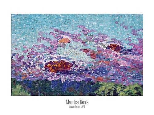 Maurice Denis, Ocean Coast 1870 Abstract Art Print