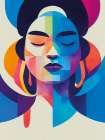 Colorful Portrait Art Print