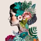 Floral Profile Art Print