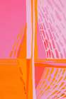 Pink and Orange Abstract Art Print