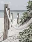 Beach Path with Ropes Art Print