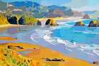 Coastal Series - Rock Beach Art Print