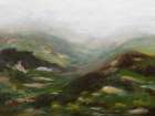 Hill Haze 1 Art Print
