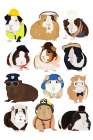 Guinea Pigs Working Art Print