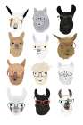 Llamas in Glasses Art Print