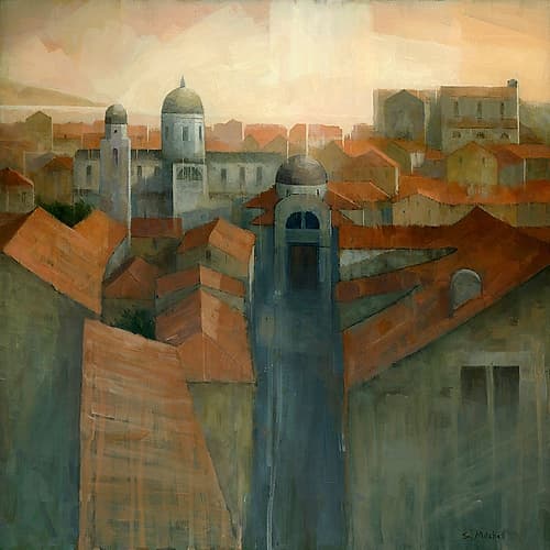 Dubrovnik Rooftops Art Print