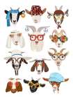 Goats in the 1970s Art Print
