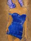 In Blue Art Print by Design Fabrikken
