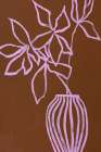 Lilac Umber Art Print by Design Fabrikken