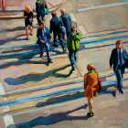 Crossing Tracks Art Print