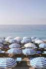 French Riviera Sea Stripes Art Print