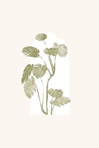 Tropical Window 06 Minimalist Print