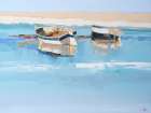 Moorings at Low Tide, Aspendale Art Print