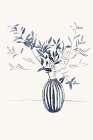 Blue Branches 1 Art Print