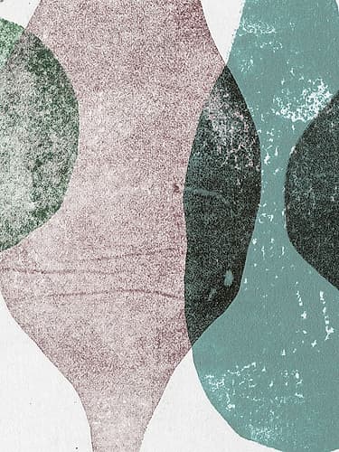 Vases 2 Teal Art Print