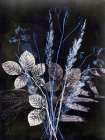 Bouquet Dark Blue Art Print