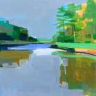 Cutts Island Trail #1 Art Print