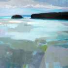 Freeport Maine Tree Islands Art Print