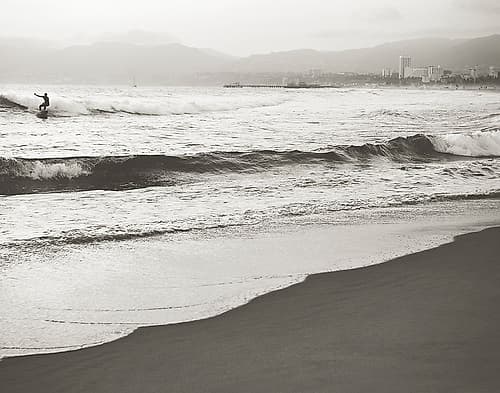 BW Surfer No. 1 Coastal Print
