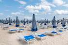 Puglia, Italy Beach Umbrellas Coastal Print