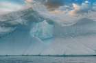 Antarctica Blue Ice with Hole Art Print