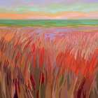 Beach Grass Art Print