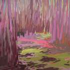 The Patterns of Trees Art Print