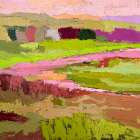 Pink River Art Print